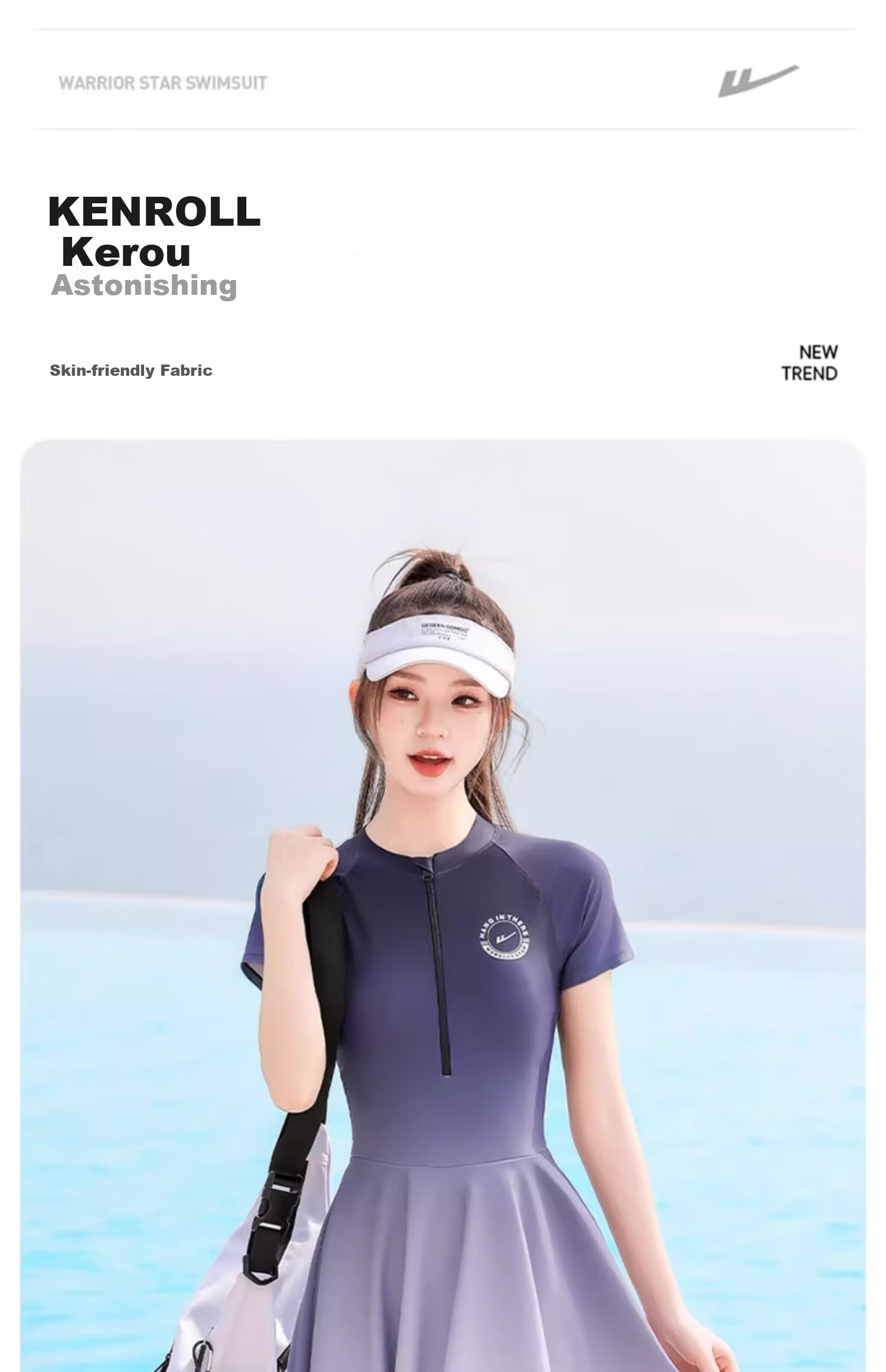 Huili Women's Swimsuit, High-End Popular One-Piece Boyleg Swimwear, Specially Designed for Swimming Pools, Tummy Control, Slimming, Hot Springs, Swimwear 15178 L 5