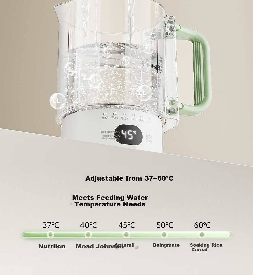 Bear Portable Thermos Cup Temperature Control Kettle Portable Electric Kettle Foldable Electric Kettle 0.6L 10