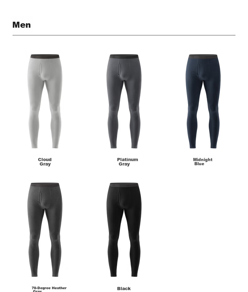 Bananain Repi 302++ Thermal Pants Unisex 7A Antibacterial Fleece Thickened Autumn Winter Underwear Leggings Cotton Pants 15