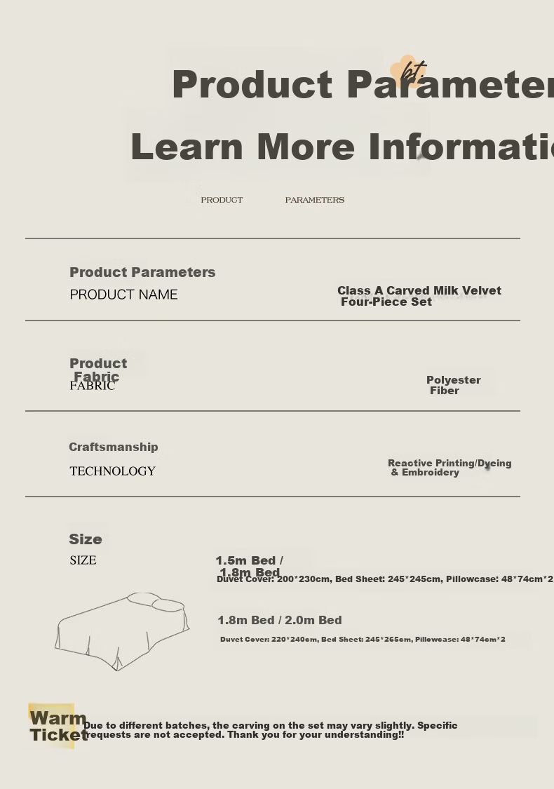 MUJI Winter Milk Velvet 4-Piece Bedding Set Flannel 1.8m Double-Sided Velvet Double Duvet Cover 200x230cm Bed Sheet 14