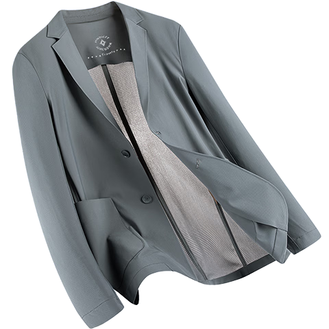 Mark Fairwhale Summer Lightweight Sun Protection Blazer Men's Spring Summer Trendy Casual Single-Breasted Cooling Ice Silk Breathable Suit Jacket