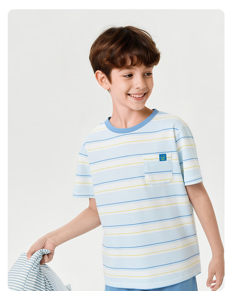 Balabala Kids Pajama Set Spring Summer Lightweight Air Conditioning Clothes Boys Girls Homewear Quick-Dry for Toddlers and Older Children 16
