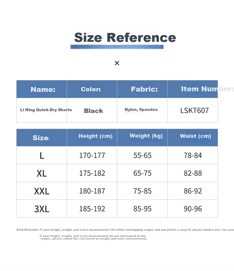 Li-Ning Men's Swim Trunks Double-Layer Quick-Dry Beach Shorts Water-Resistant Swimming Shorts for Seaside and Hot Springs 5