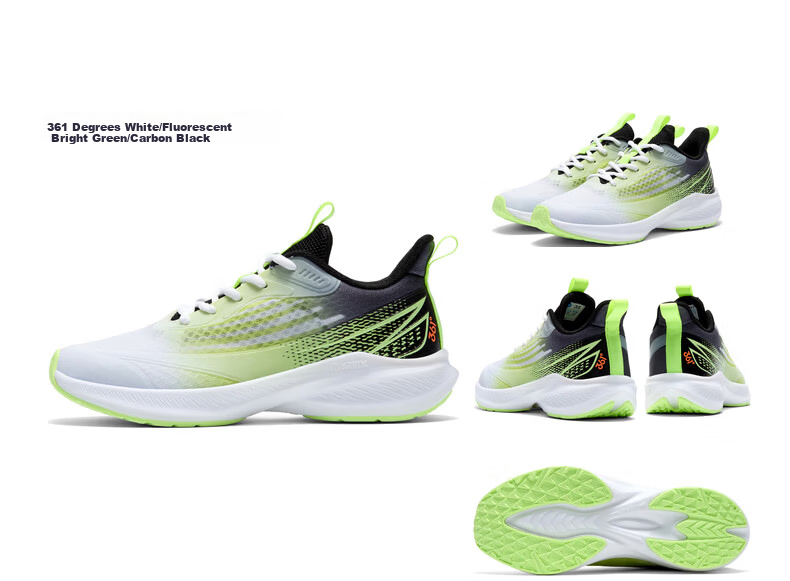 361° Flash Speed 3.0 Children's Racing Running Shoes, Summer Youth Breathable Quick-Rebound Sports Exam Shoes, White, Size 40 26