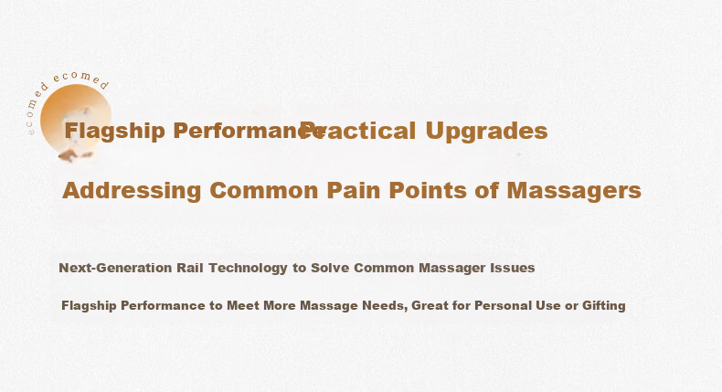 Ecomed German Back Massager Massage Cushion Waist Massager Neck Cervical Shoulder Office Massage Backrest Full Body Practical Birthday Gift for Parents Elders 4
