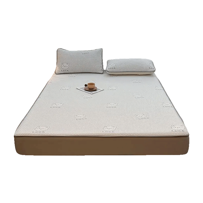 Grace Class A Summer Cooling Ice Bead Mat Fitted Sheet Single Double Household Washable 1.8*2M Bear Gray
