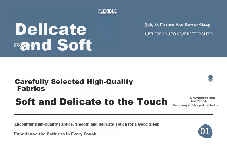 Grace 10A Antibacterial Skin-Friendly 3-Piece Bedding Set 0.9/1.2m Bed Sheet Pillowcase Duvet Cover 150x200cm 2