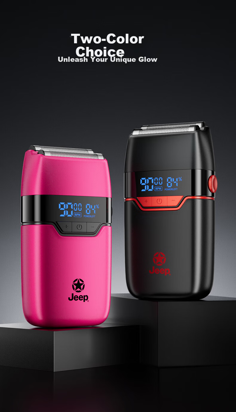 JEEP Professional Electric Hair Clipper for Men, Salon-Grade Cordless Hair Trimmer with Long Battery Life, High-Speed Motor, 21-Speed Adjustable Aluminum Alloy Body 12