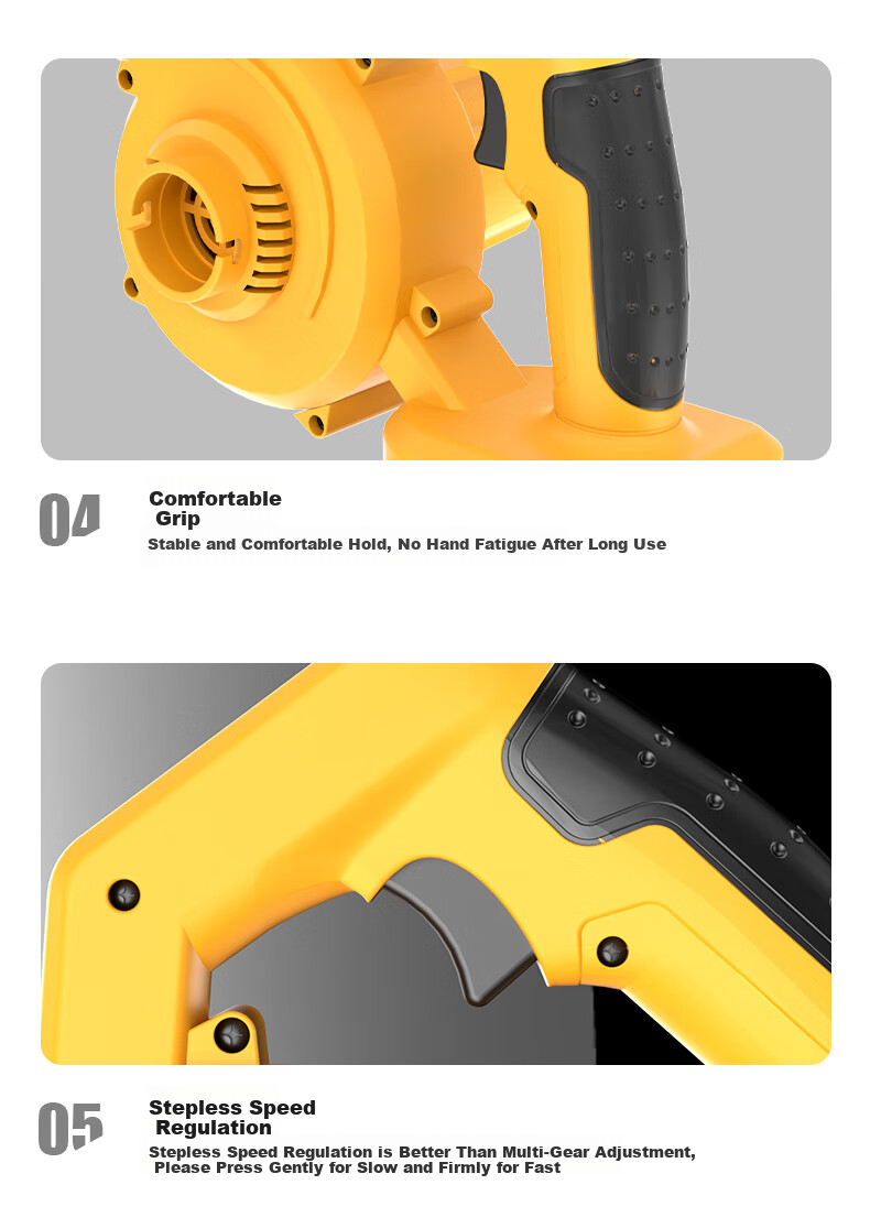 Guangchen Dual-Use Blower Industrial Blower Dust Removal High Power Strong Wind Snow Blower Vehicle Storm Fan 33