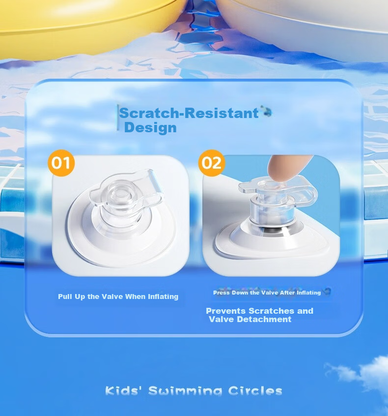 Li-Ning Kids Swimming Ring for Boys and Girls, Age 3+, Thickened Underarm Life Buoy, Baby Swim Gear 14