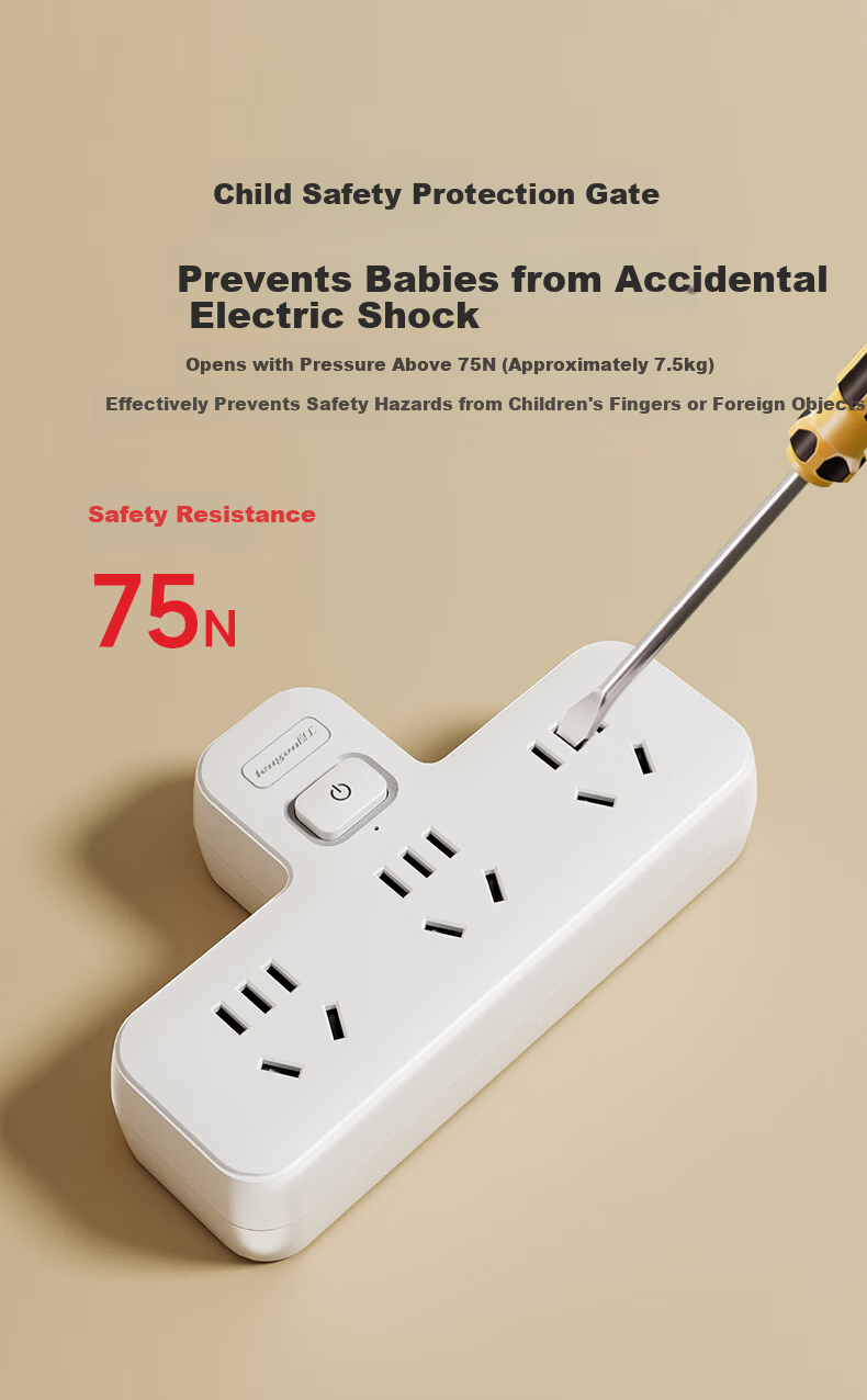 Lengon Brand Zigzag Shape Adapter/Socket Converter/One-to-Three Master Control/Multifunctional One-to-Multiple Socket Extension/Wireless Power Strip/Power Strip Expander Q713 8
