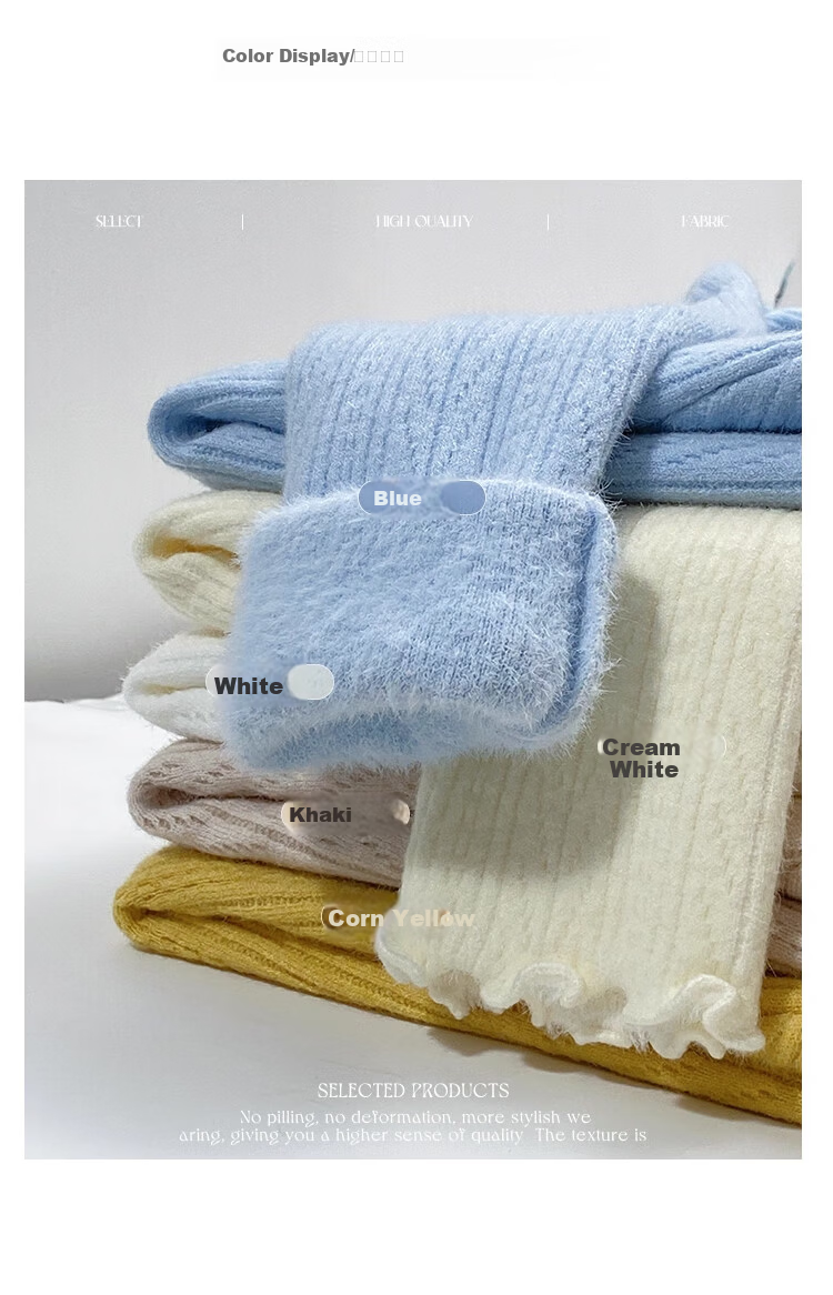 LangSha Women's Autumn Winter Fleece Lined Thickened 2025 New High-End Half Turtleneck Ruffled Knit Sweater Top 3