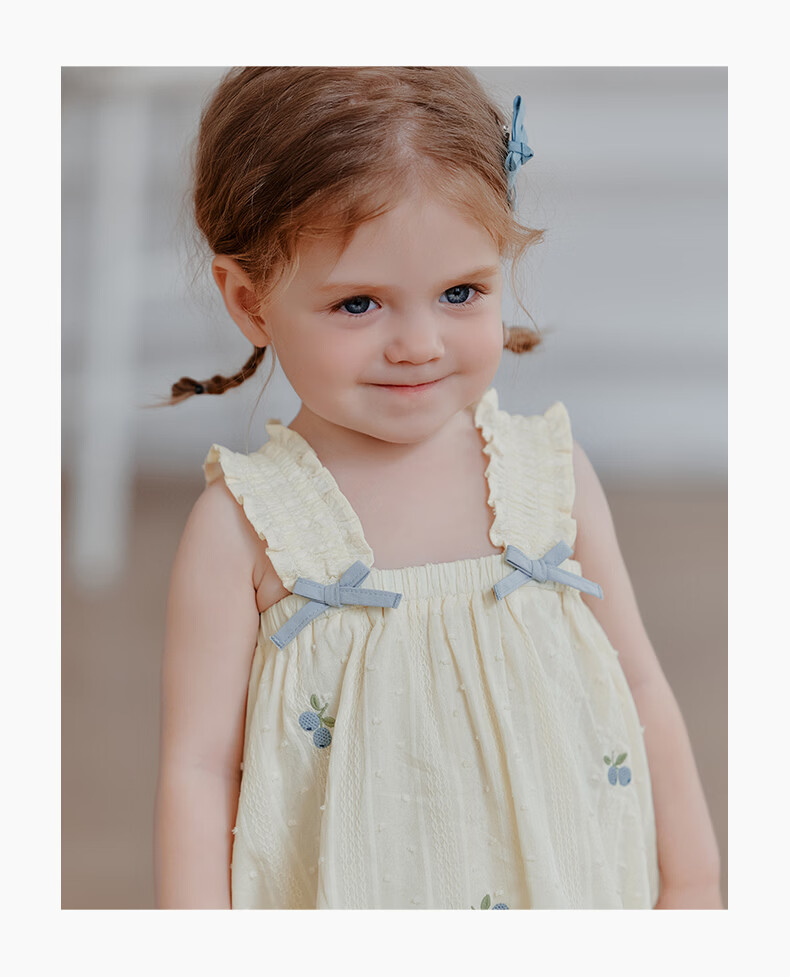 Guaiqi Bear Baby Girl Pure Cotton Short Sleeve Romper Summer Infant Sweet Breathable Thin Jumpsuit Outfits 28