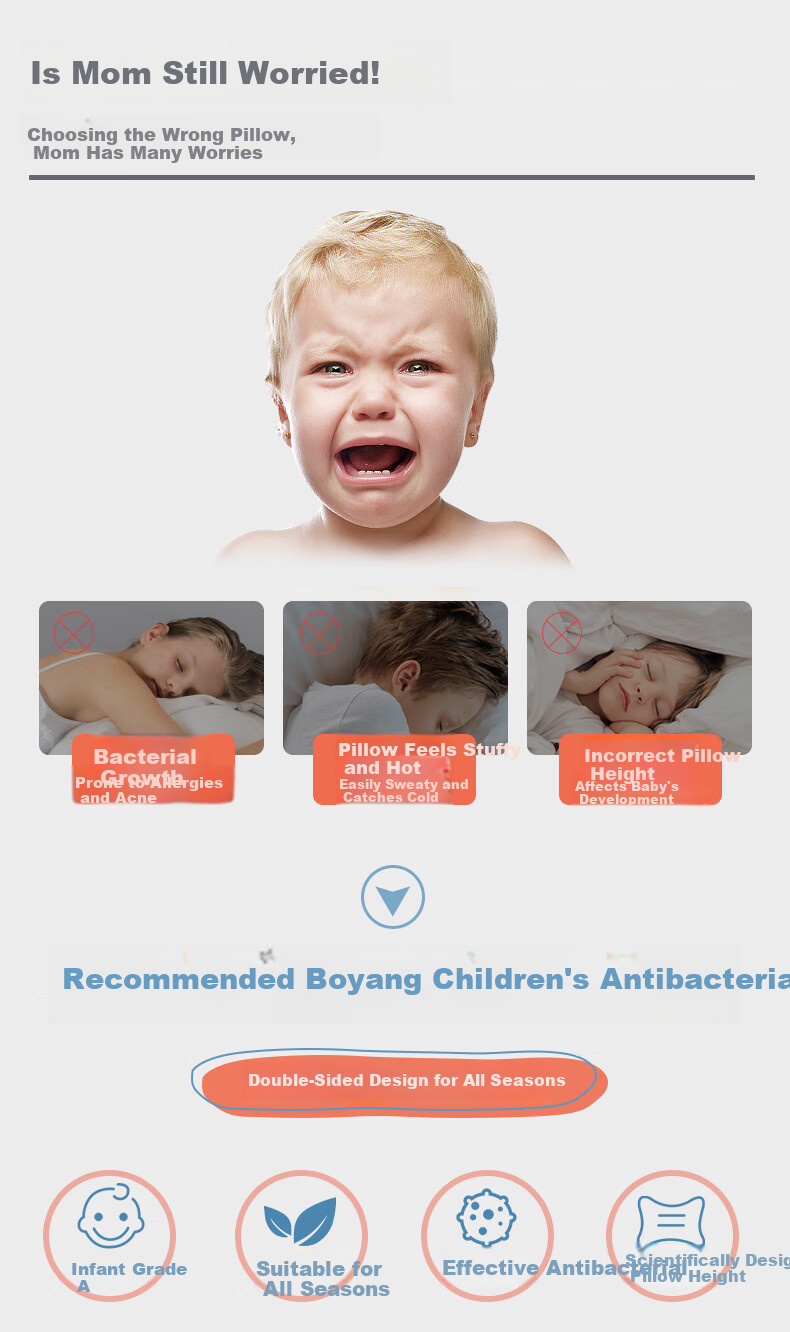 Beyond Kids Buckwheat Pillow for Children and Students, Cervical Pillow with Pure Buckwheat Hull, Single Herbal Pillow 40*60cm 2