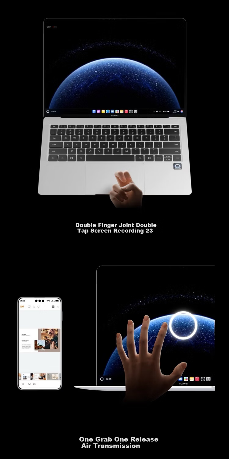 HUAWEI MateBook Pro Soft Light Edition Laptop, OLED Eye-Protecting Cloud Clear Soft Light Screen, HarmonyOS, 970g Ultra-Thin Long Battery Life, 32GB RAM, 1TB Storage, Xuanbai Color 19