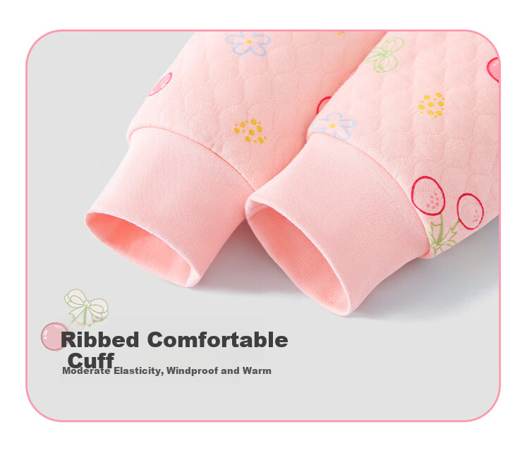 DEESHA Three-Layer Quilted School Uniform Essential 2-Pack Girls' Thermal Underwear Pants Thickened Autumn Trousers for Older Children 12