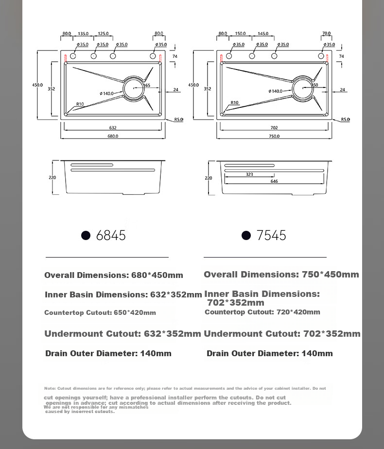 Haier 5.0 Kitchen Sink Nano Large Single Bowl Multifunctional Dishwasher Integrated Basin 304 Stainless Steel Pop-up Drain Vegetable Washing Basin 32