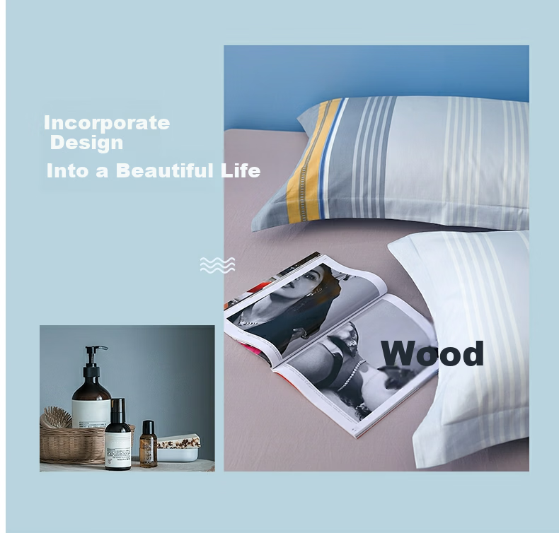 Shuixingjiafang Pillowcases, 100% Pure Cotton, Combed Cotton, Double Pillow Covers, Set of Two, for Home And Dormitory Use, 48x74cm 3