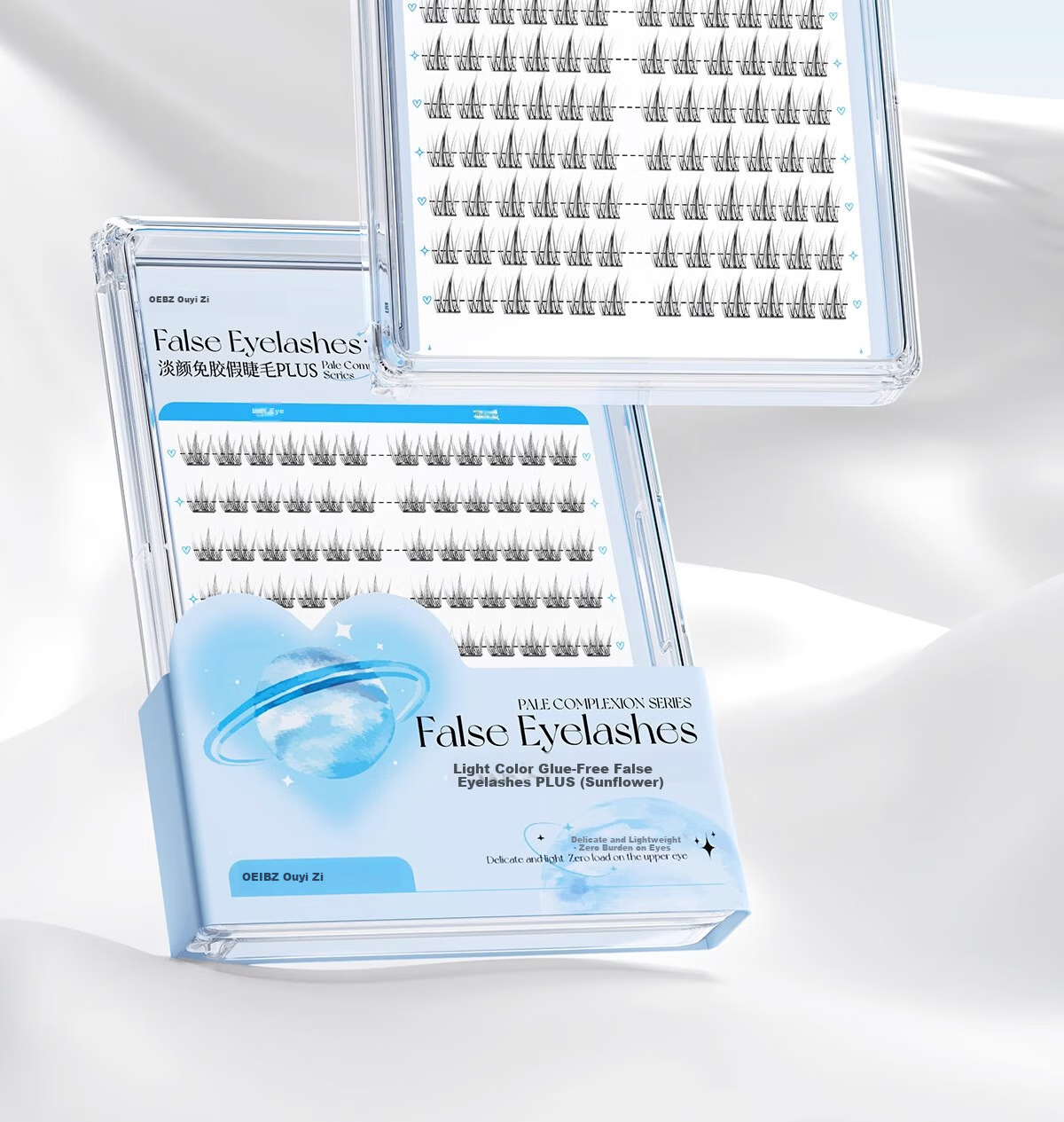 Ouyizi Self-Adhesive False Eyelashes Natural Beginner No Glue Needed Removable Segment Eyelash Clusters 120 Pieces 17