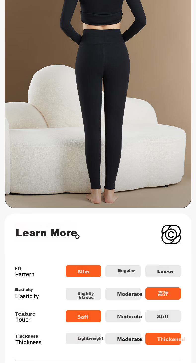 Herbal Original Thickened Thermal Pants Women's Autumn Base Layer Derong Heat-Generating Cashmere Protein Seamless High-Waist 10A Antibacterial Thread Pants 10