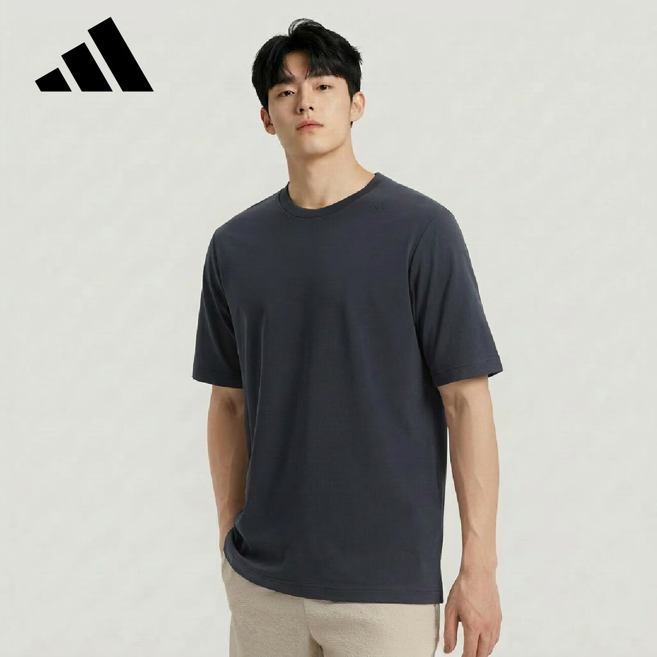 Adidas Sport Style Series Men's WUZONG LIANG T Short Sleeve T-Shirt KG0823 Night Sky Gray M 2