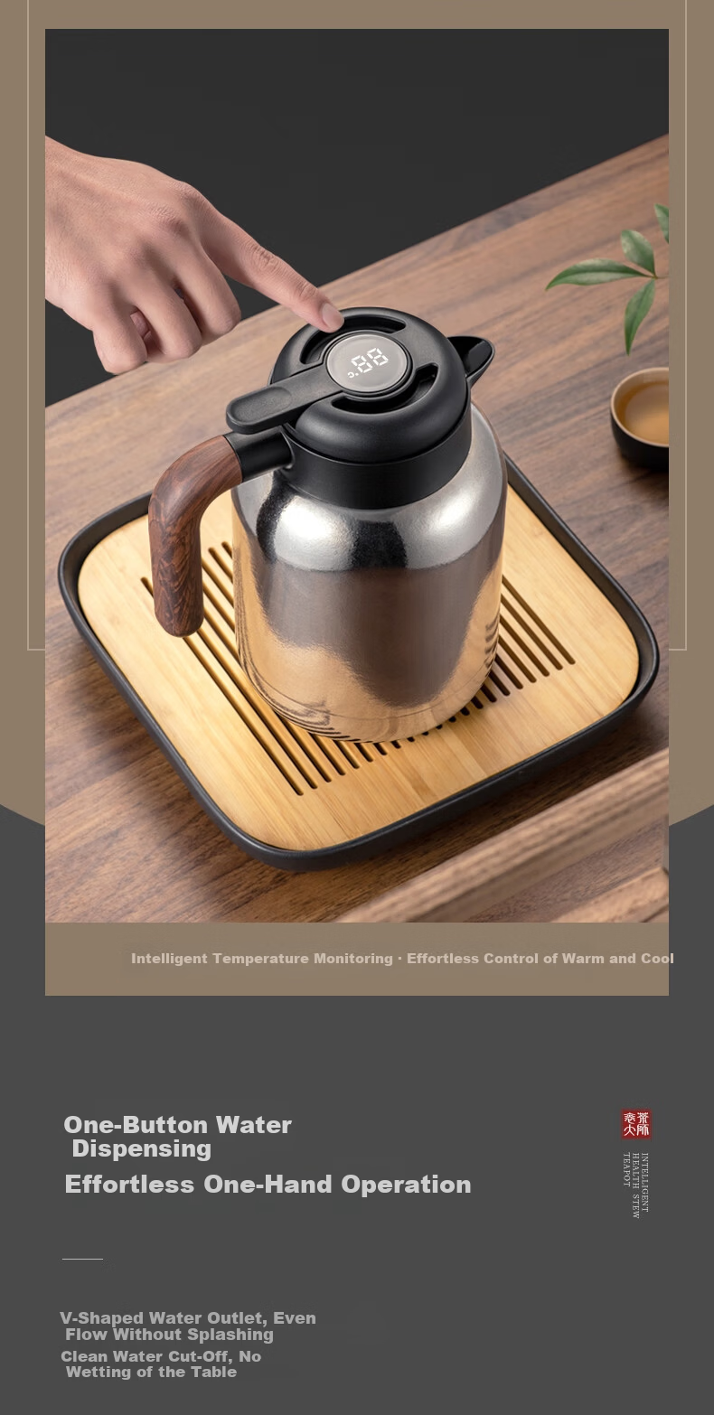 IMOGY Pure Titanium Insulated Teapot, Tea Steeping Pot, National Day Gift, Tea-Water Separation Steeping Pot, Warm Pot for Home Use, Hot Water Kettle 9