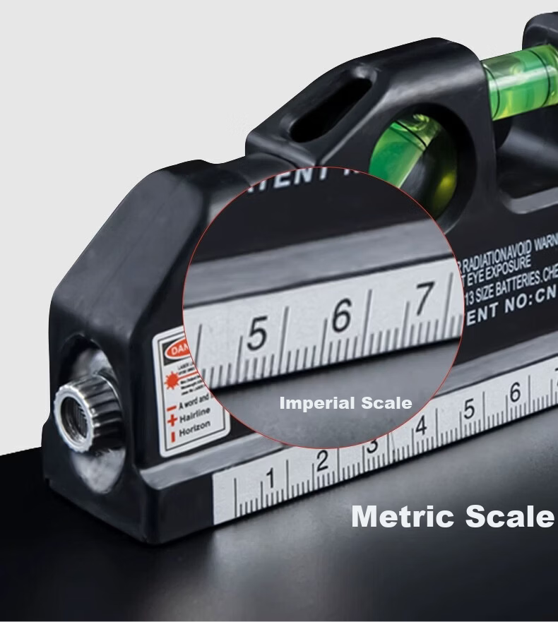 ZhuGu Laser Level High-Precision Multifunctional Infrared Level 4-in-1 with Tape Measure Laser Line Projector 15