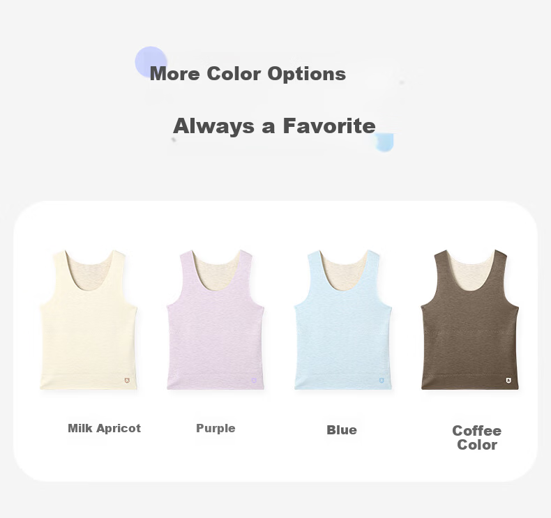 Jiusuiban Children's Warm Vest Unisex Autumn Winter Thickened Fleece Lined Silk Wool Double-Layer Belly Protection Vest 7