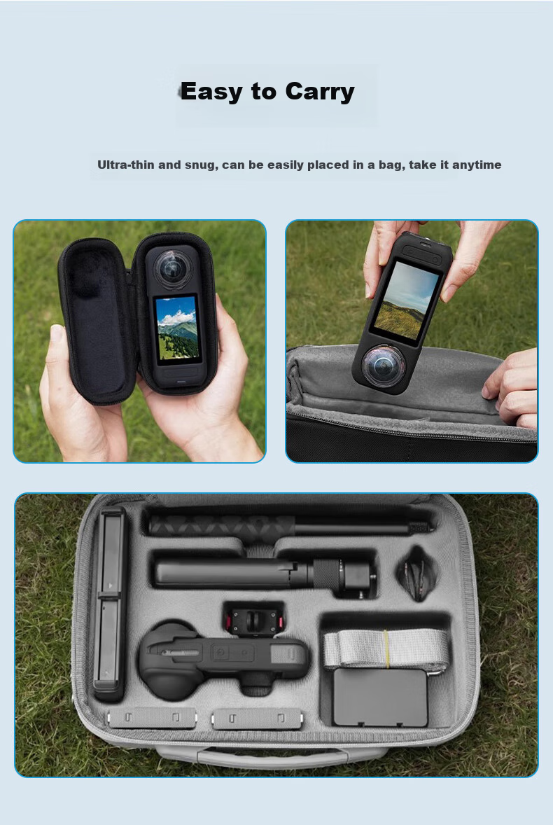 YOUFES Compatible with Insta360 X5/X4 Body Storage Bag, X4air Protective Case, Insta360 Quick-Release Bag, Action Camera Accessory, Scratch-Resistant And Wear-Resistant 13
