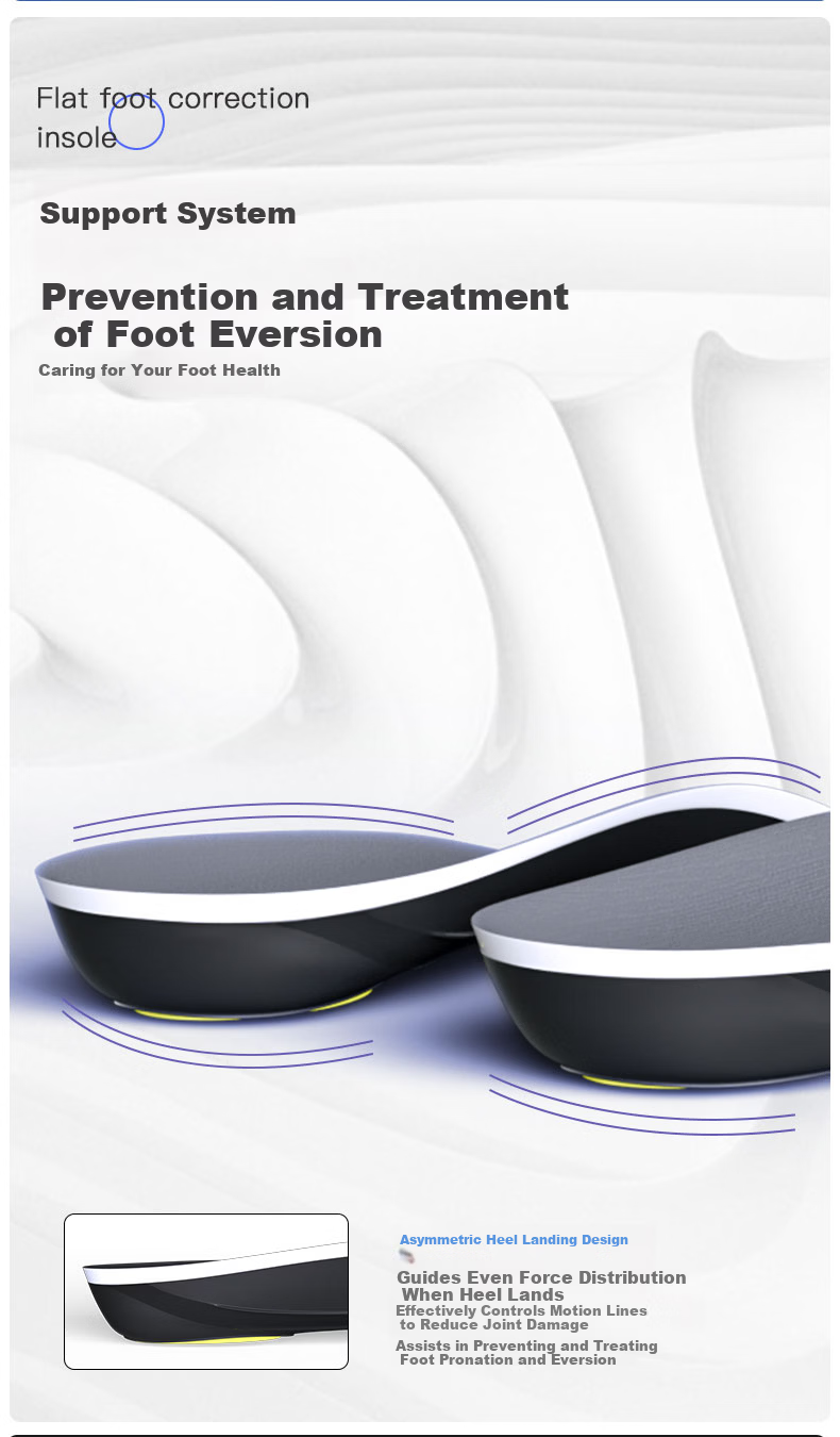 Maigaole Graphene Flat Arch Support Pad for Flat Feet And Overpronation, Strong Support for Moderate to Severe Cases, Size 39-40 8