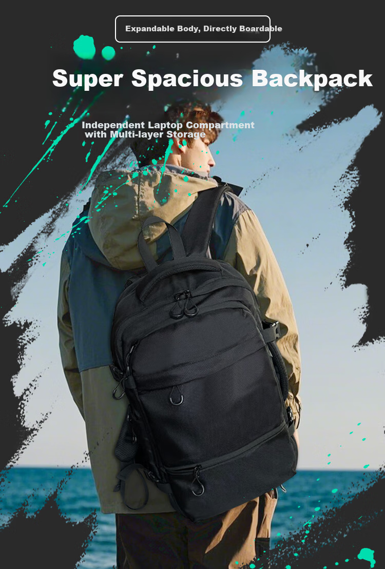 Banjeni Travel Backpack Large Capacity Sports Business Outdoor Laptop Bag Luggage Bag for Men and Women 2