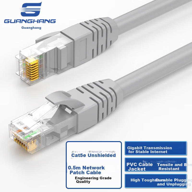 Guanghang CAT6 Unshielded Ethernet Cable 3m High-Speed Gigabit Network Patch Cord Engineering Broadband Computer Network Cable Super Category 6 Finished Cable GH-6GR3