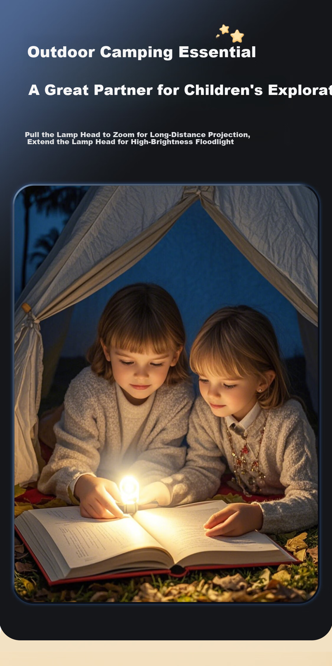 AUX Student Eye Protection Reading Flashlight Mini Portable Night Reading Lamp for Children Green 8