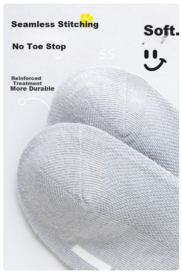 Little Pig Banner [Mesh Thin] Summer Skin-friendly Soft High Elasticity Xinjiang Long-staple Cotton High Elastic Seamless Odor-resistant Cotton Socks for Older Children 3