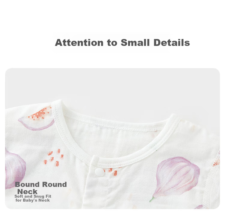 Wismorni Baby Muslin Short Sleeve Romper Summer Thin Infant Clothes Summer Jumpsuit Crawling Suit 11