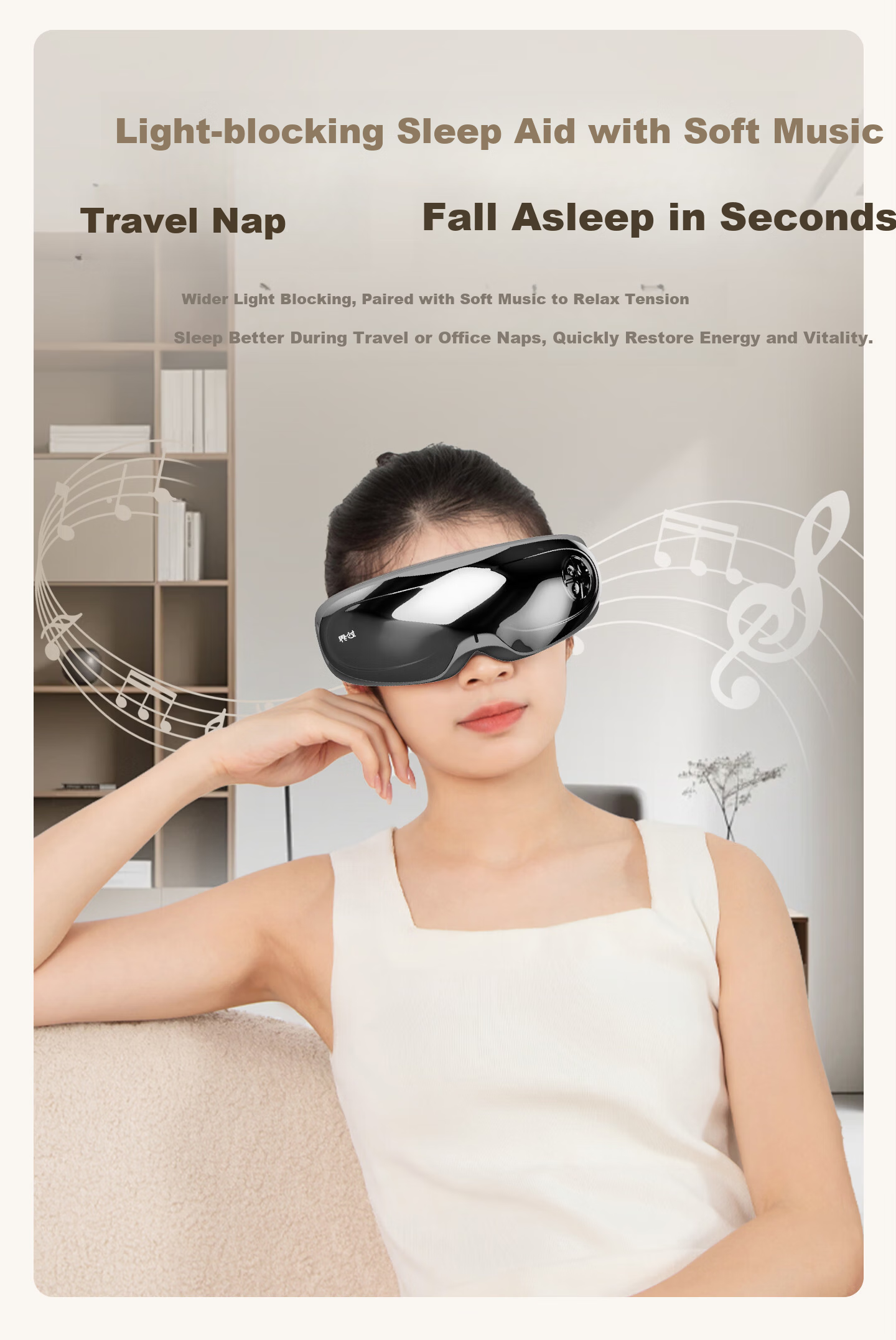 MIAOJIE [Mid-Autumn Festival Gift] Y11 Eye Massager with Temporal Air Cushion, Silent Eye Care Device to Relieve Dryness And Fatigue, Warm Heat Therapy, Gift for Parents 13