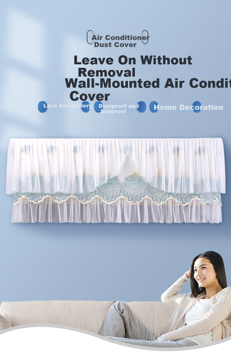 Lelandi Air Conditioner Dust Cover, Universal Disposable Wall-Mounted Cover for 1-2 HP Units, Fully Enclosed Astronaut Air Conditioner Cover, Pack of 10, L1160 1
