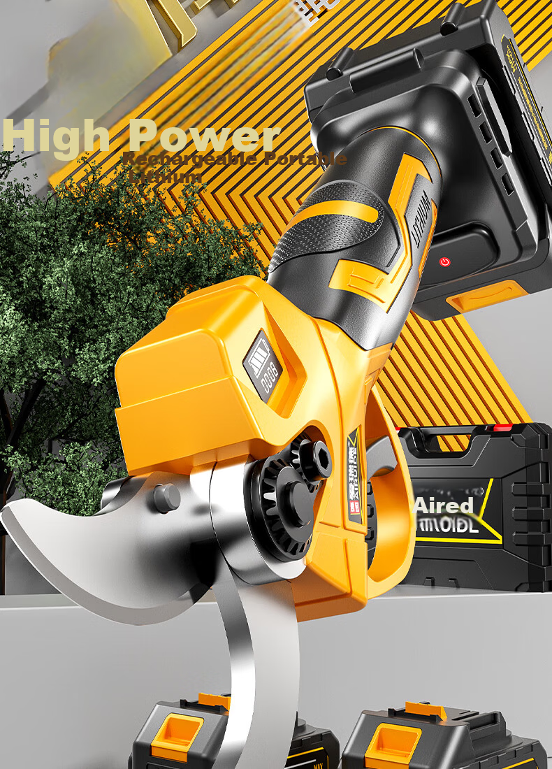 Aired Brushless Electric Pruning Shears Cordless Fruit Tree Clippers Garden Electric Branch Trimmer Lithium Battery Power Tool 3