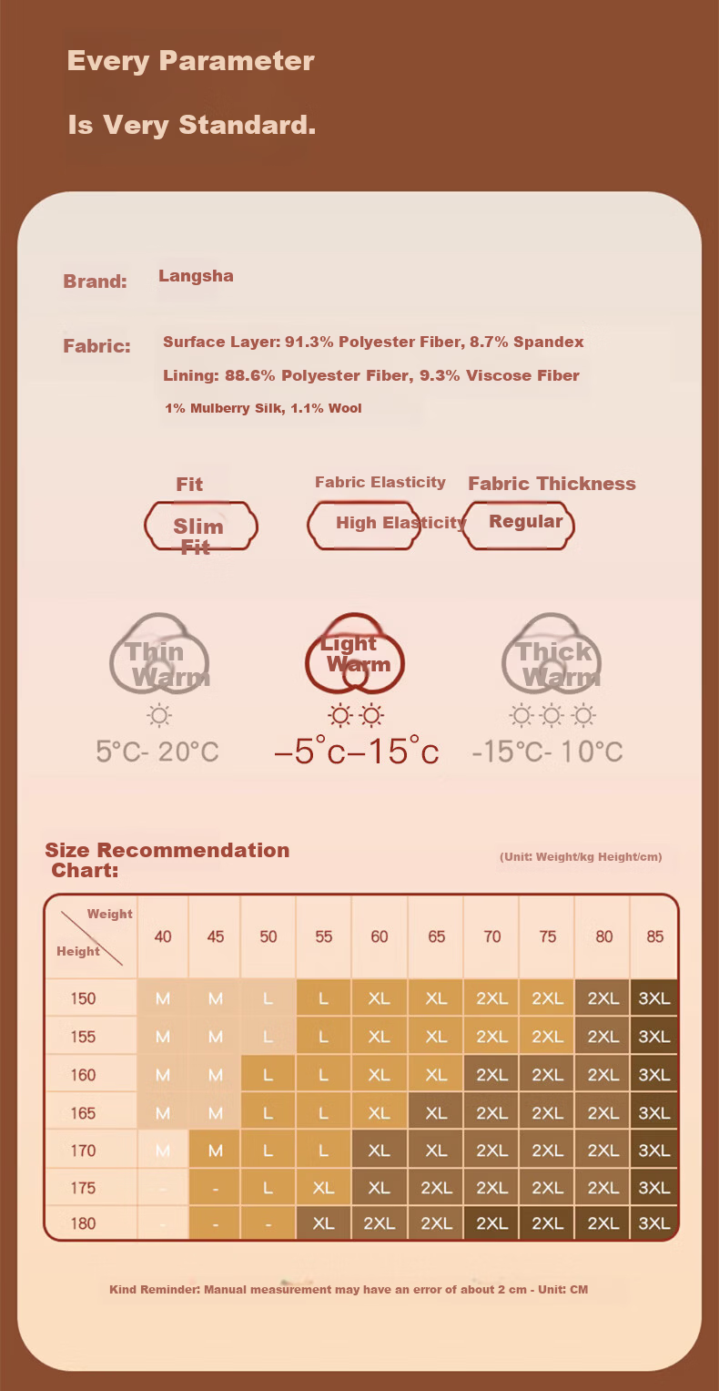 LangSha Mid-Neck Wool and Silk Thermal Underwear for Women 26 Autumn Winter New 7A Antibacterial Fleece-Lined Heating Top and Bottom Set 8