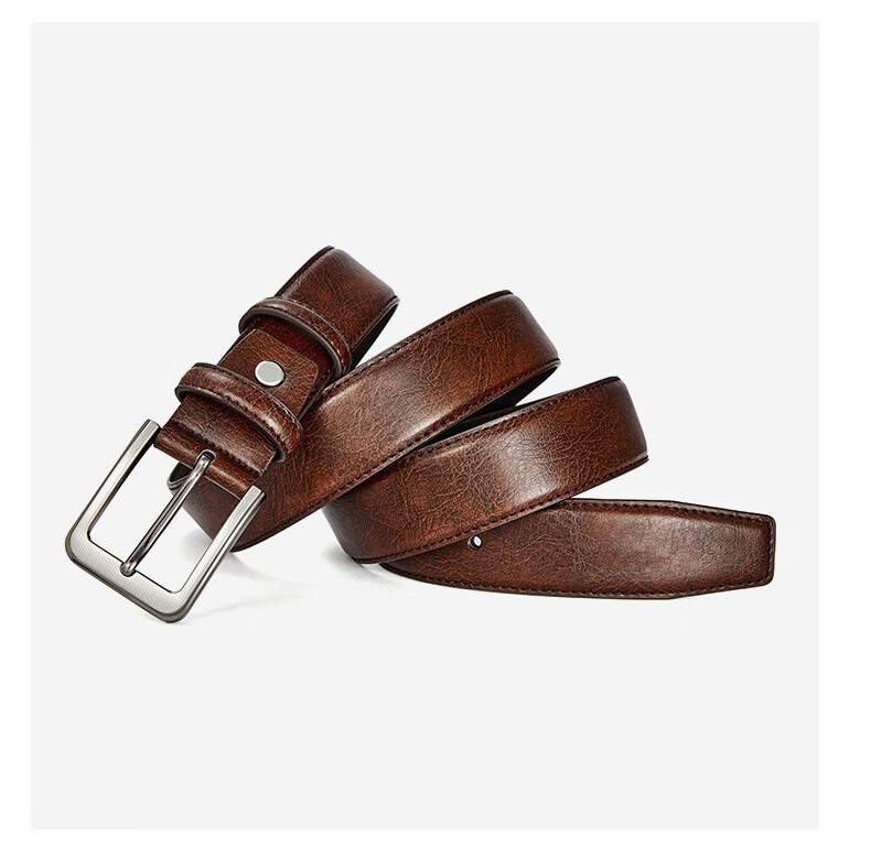 CARTELO Men's Genuine Leather Casual Versatile Pin Buckle Belt Valentine's Day Birthday Gift for Boyfriend Husband Dad 8