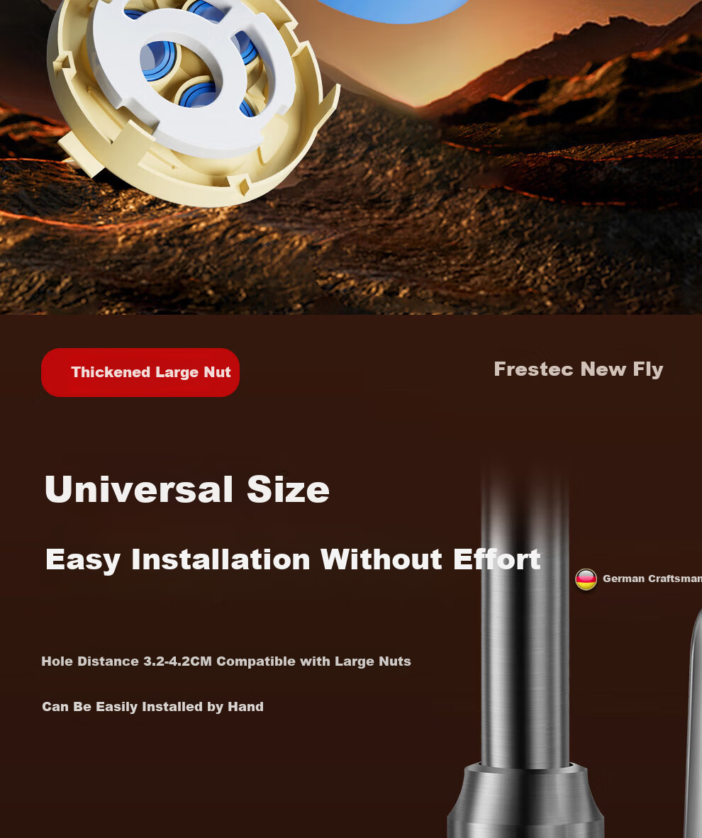 Xinfei Stainless Steel Kitchen Faucet, Single Cold Pressurized Anti-Splash Swivel Rotating Sink Faucet for Vegetable Washing Basi 5