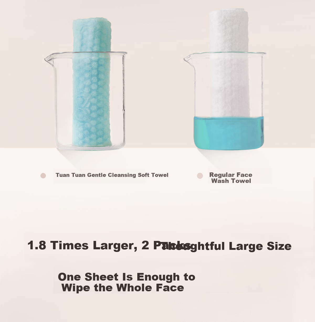 Everbab Aibella Disposable Thickened Facial Towel Cotton Soft Dual-Use Face Wipes Cloud Soft Skin Double-Sided Texture 4