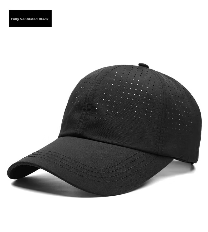 Miiow Men's Summer Baseball Cap Quick-Dry Mesh Breathable Sunshade Outdoor Duckbill Cap Dark Gray 27