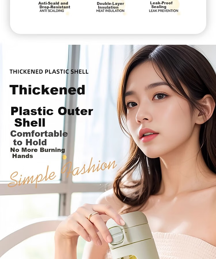 Fanjie Glass Water Cup Women's Straw Cup Portable High-Value Office High-Temperature Resistant Tea Brewing Cup 4