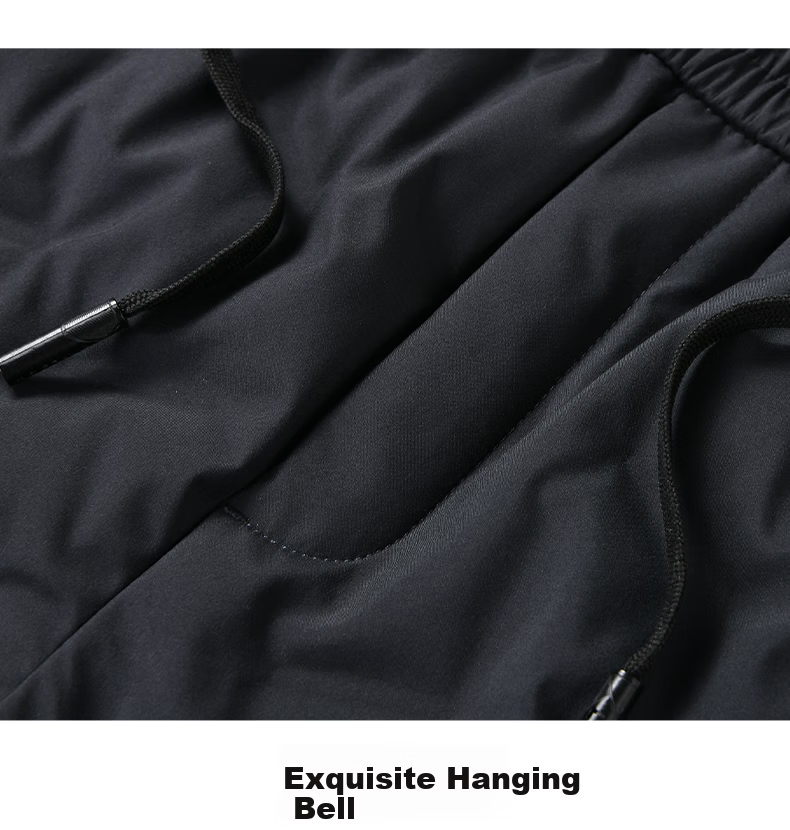 YAYA Men's Winter Thickened Waterproof Straight Down Pants, Fleece-Lined Warm Casual Outdoor Trousers 9915 16