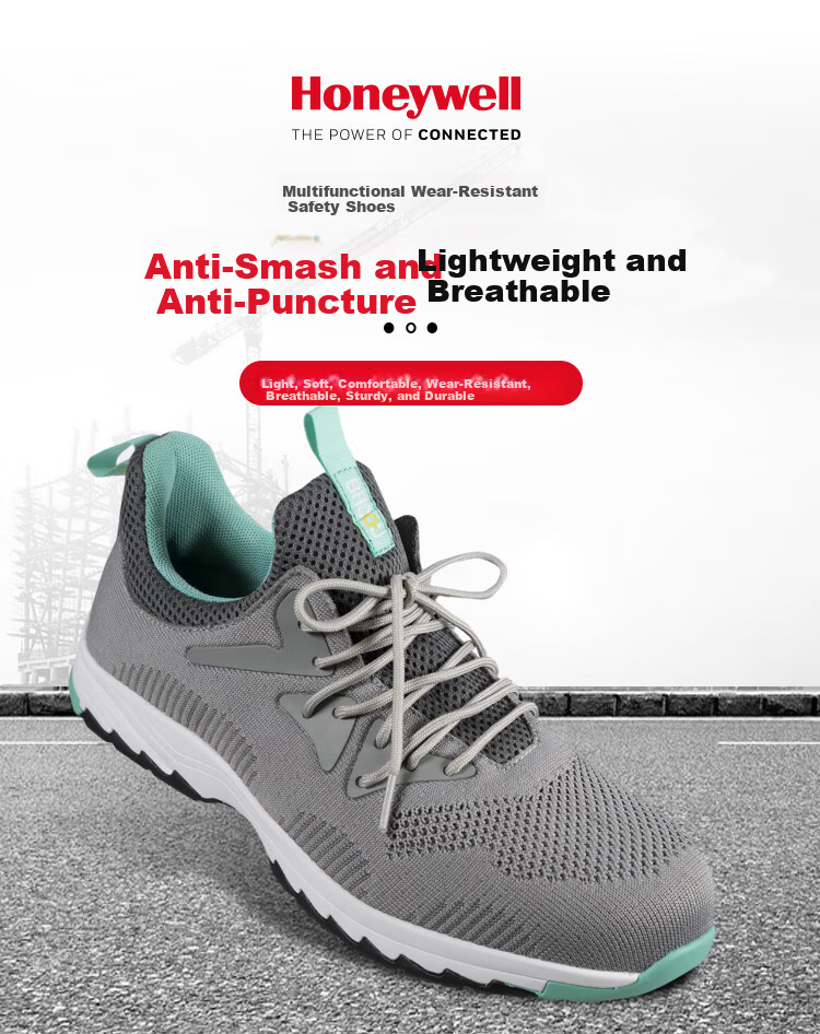 Honeywell Labor Protection Shoes Anti-Static Anti-Smash Anti-Puncture Safety Shoes Bagu SHX1S23502 Series Blue Size 37 Single Pair 12