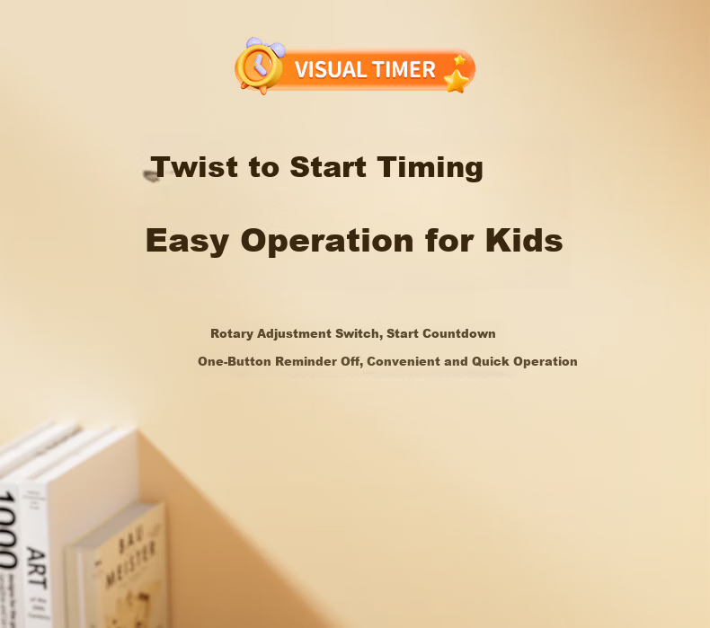 Qite Timer Learning Discipline Tool Student Alarm Clock Visual Countdown Dual Screen Time Management Children's Timer Birthday Gift for Primary School Students 9