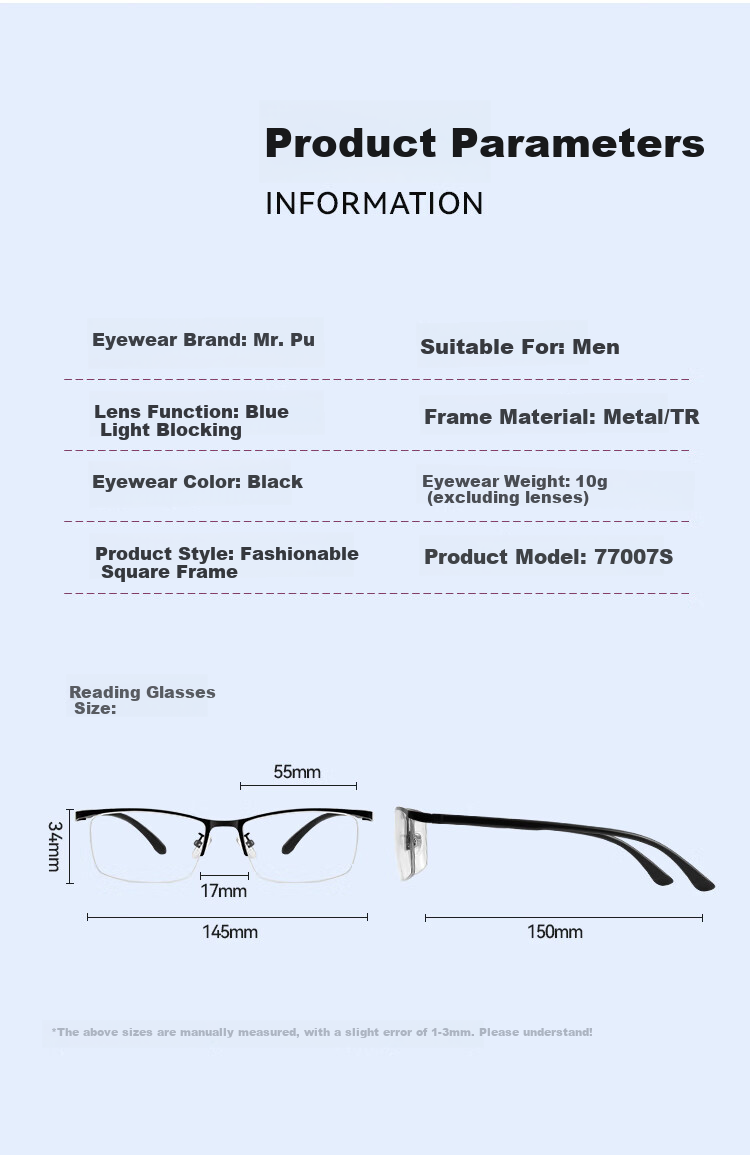 Mr.PuTian Reading Glasses for Men And Women, Anti-Blue Light, All-In High Definition Prescription Glasses for Walking, 250 Degrees (For Ages 60-64) 17