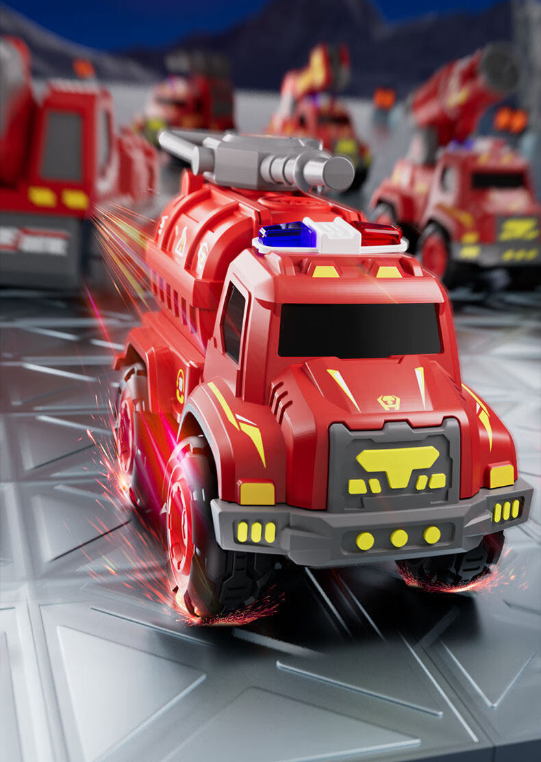 Snaen Children's Toy Dinosaur Transforming Robot Car Alloy Model, 6-Year-Old Boy's New Year Gift 5
