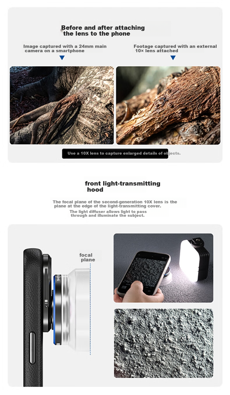 NEEWER Magnetic Stackable Modular Macro Lens for Mobile Phones (4PCS) 8